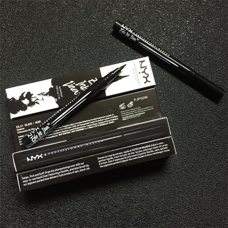 NYX Epic Ink Liner NYX Black eyeliner pencil Headed makeup liquid Black Color eye liner waterproof Long Lasting Cosmetics 6pcs
NYX Epic Ink Liner NYX Black eyeliner pencil Headed makeup liquid Black Color eye liner waterproof Long Lasting Cosmetics 6pcs