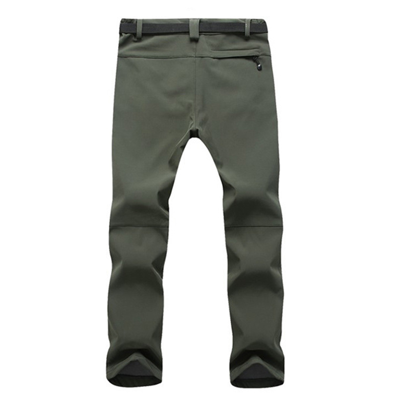 Men's Casual Waterproof Hiking Pants - Windproof, Breathable, Quick-Dry, Tactical Outdoor Sports Trousers, Cotton Blend, Green, Asian Sizes B1