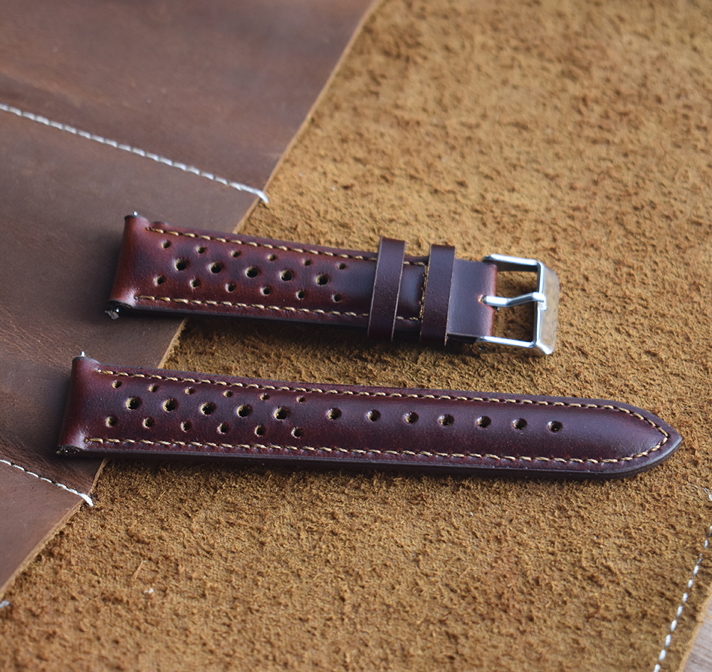 Onthelevel Leather Watch Strap 18mm 19mm 20mm 22mm Watch Band Bracelet Porous Watchbands Mens Wristwatches Band Y200918