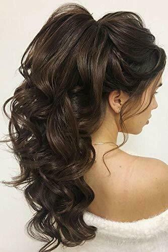 140g or 160g Full Shine Human Hair Ponytail Clip in drawstring Clip Hair Extensions Color #2 darkest brown Wavy
140g or 160g Full Shine Human Hair Ponytail Clip in drawstring Clip Hair Extensions Color #2 darkest brown Wavy
