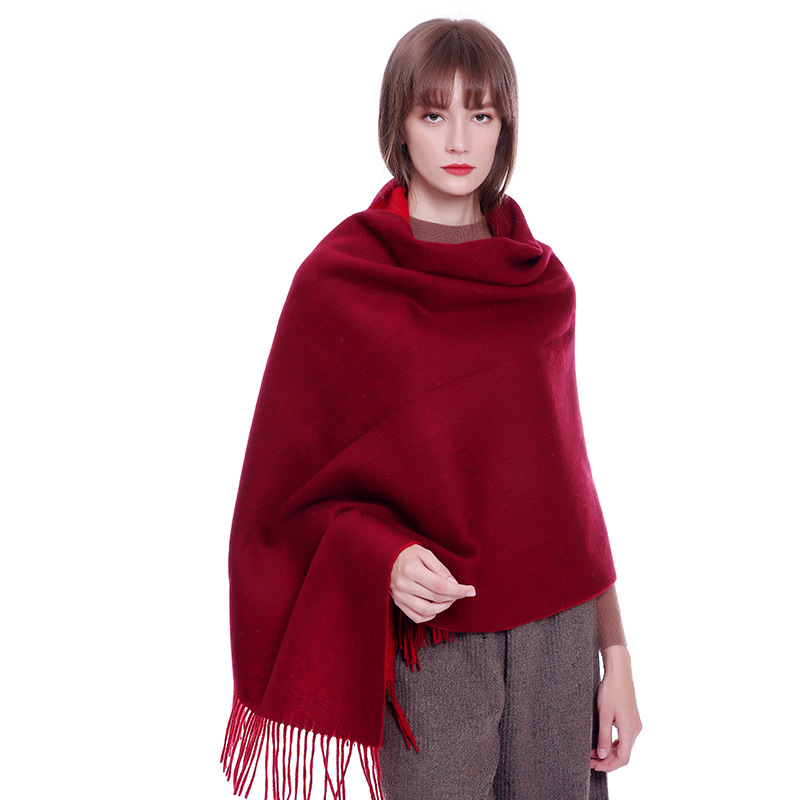 Wholesale-New high quality double-sided solid color wool scarf ladies cashmere shawl men plain cashmere shawl blanket
Wholesale-New high quality double-sided solid color wool scarf ladies cashmere shawl men plain cashmere shawl blanket