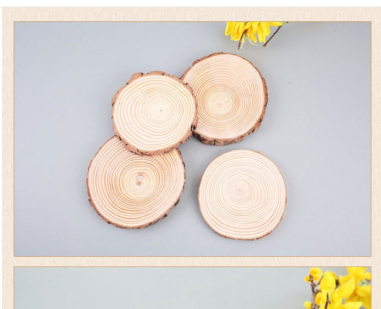 Wholesale-6 coasters wood slices, wood coasters, reclaimed willow wood coasters, set of 6 coasters 6cm 8cm 12cm 14cm