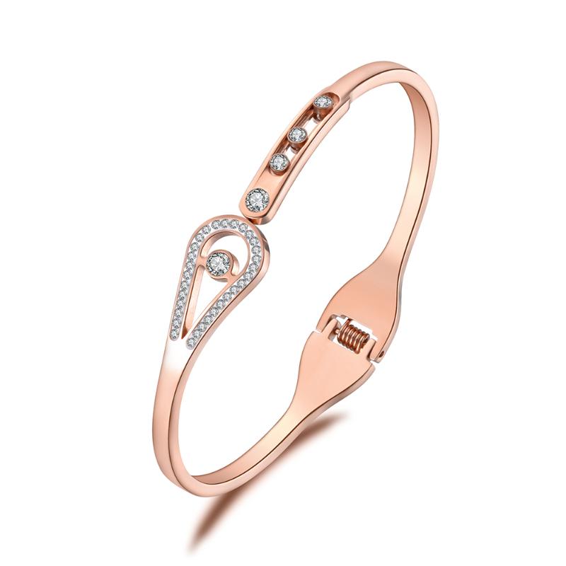Bangle CZ Crystal Stainless Steel Jewelry For Women Rhinestone Viking Bracelets Valentine Gift B19005
Bangle CZ Crystal Stainless Steel Jewelry For Women Rhinestone Viking Bracelets Valentine Gift B19005