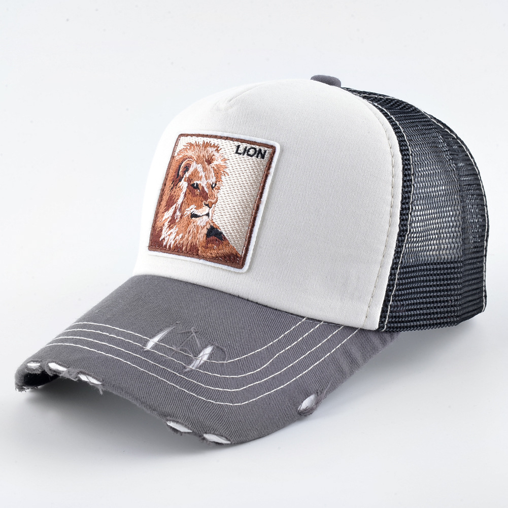 Fashion Embroidery Animal Baseball Caps Men Breathable Mesh Snapback Caps Unisex Sun Hat For Women bone Casquette Hip Hop cap