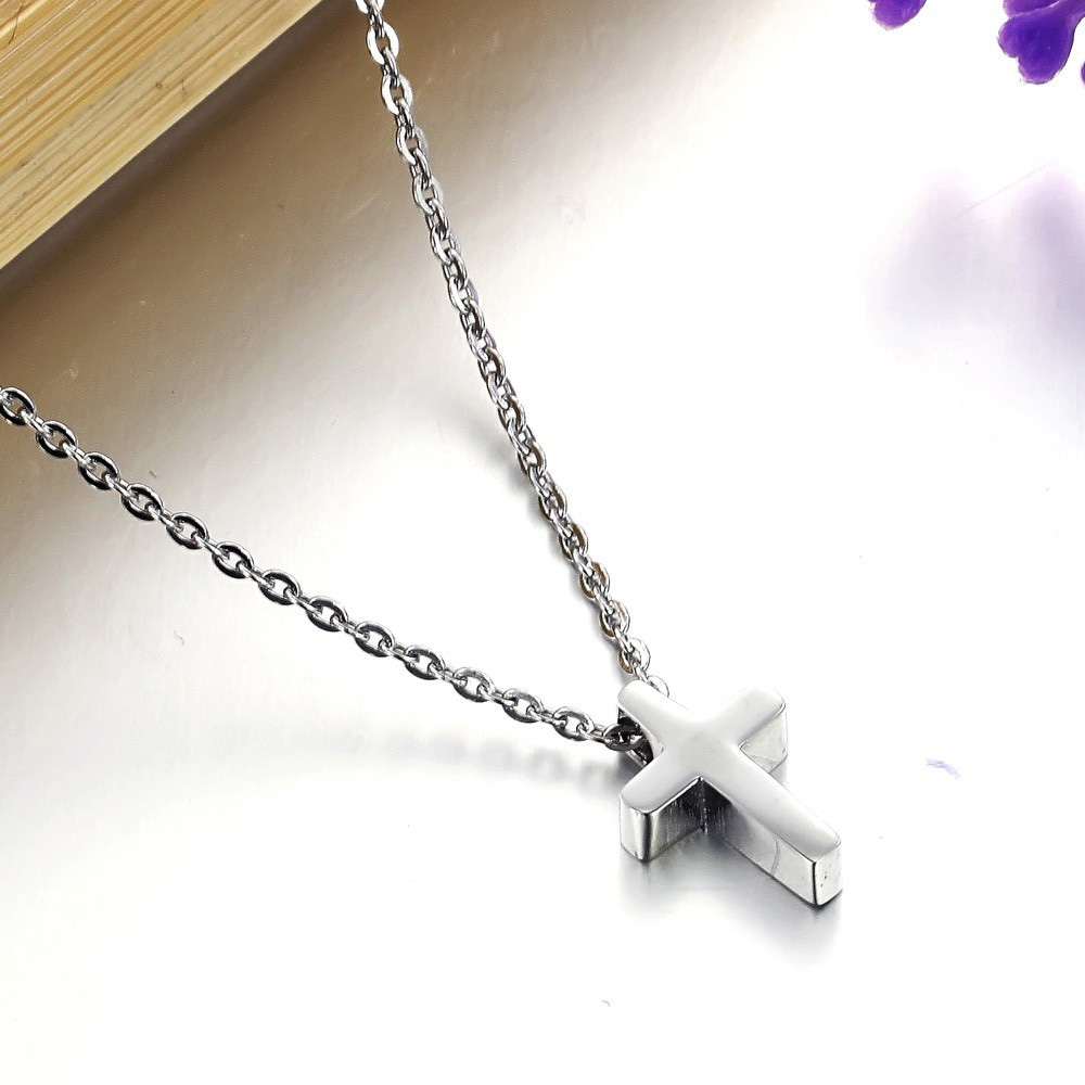 Boutique Cross Pendants Necklace Jewelry Stainless Steel Gold Plated Necklace Men Women Lover Gift Religious Jewelry