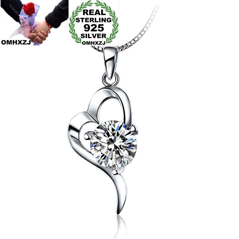 OMHXZJ Wholesale Personality Fashion Woman Girl Gift Heart White Amethyst Zircon 925 Sterling Silver Pendant Charm CH29
OMHXZJ Wholesale Personality Fashion Woman Girl Gift Heart White Amethyst Zircon 925 Sterling Silver Pendant Charm CH29