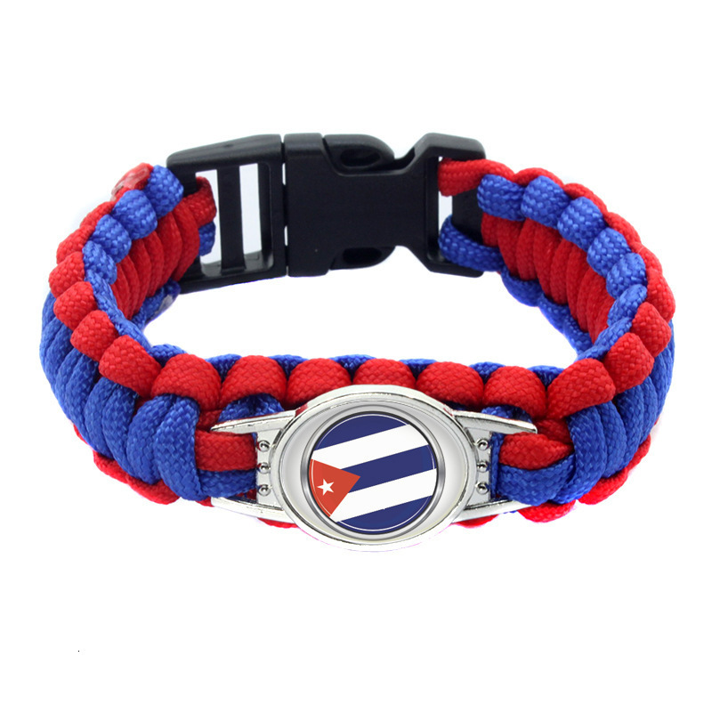 20pc/lot Cuba Flag Paracord Survival Outdoor Camping Bracelets Gift For Women & Men Girls Friendship Rope 550 7 Bracelet Jewelry
20pc/lot Cuba Flag Paracord Survival Outdoor Camping Bracelets Gift For Women & Men Girls Friendship Rope 550 7 Bracelet Jewelry