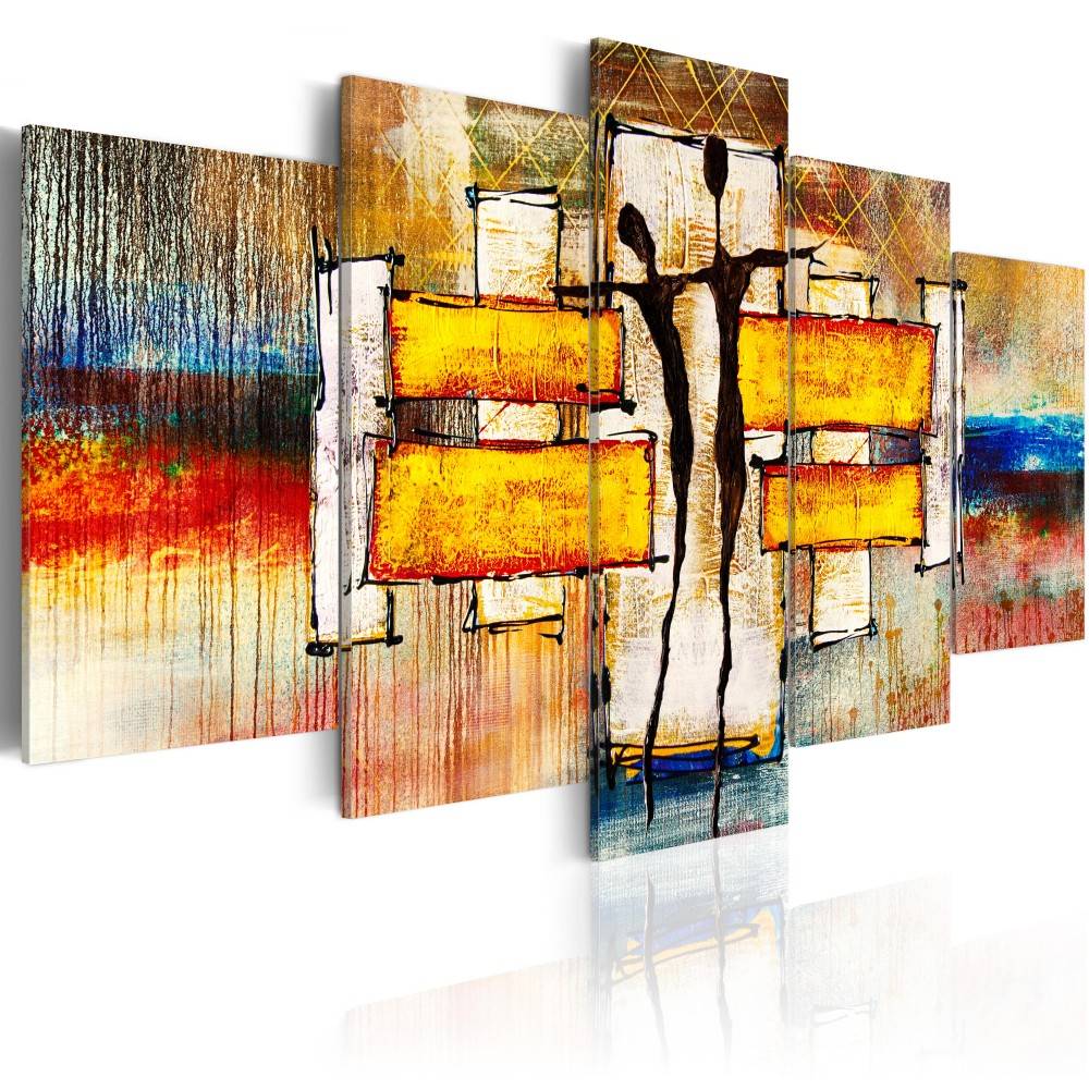 5pcs/set Abstract Dancer Canvas Wall Art Picture Print for Home Decoration Bedroom Living Room Decor,Choose Size:3(No Frame)