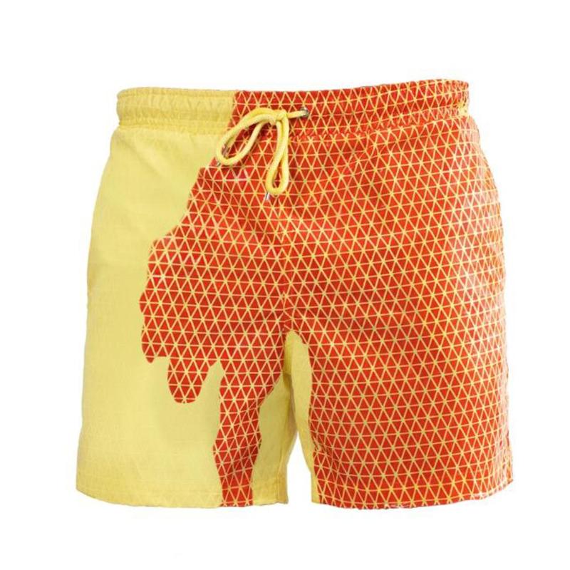 Summer Children Swimming Shorts TemperatureSensitive ColorChanging Beach Pants Swim Trunks Shorts color changing swimwear F