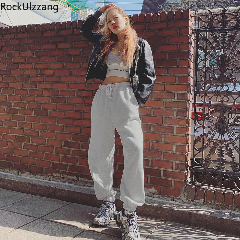 String Elastic High Waist Slim Workout Fitness Streetwear Fashion Solid White Gray Black Jogger Pant Women Sweatpant Winter 2020, Grey summer
String Elastic High Waist Slim Workout Fitness Streetwear Fashion Solid White Gray Black Jogger Pant Women Sweatpant Winter 2020, Grey summer