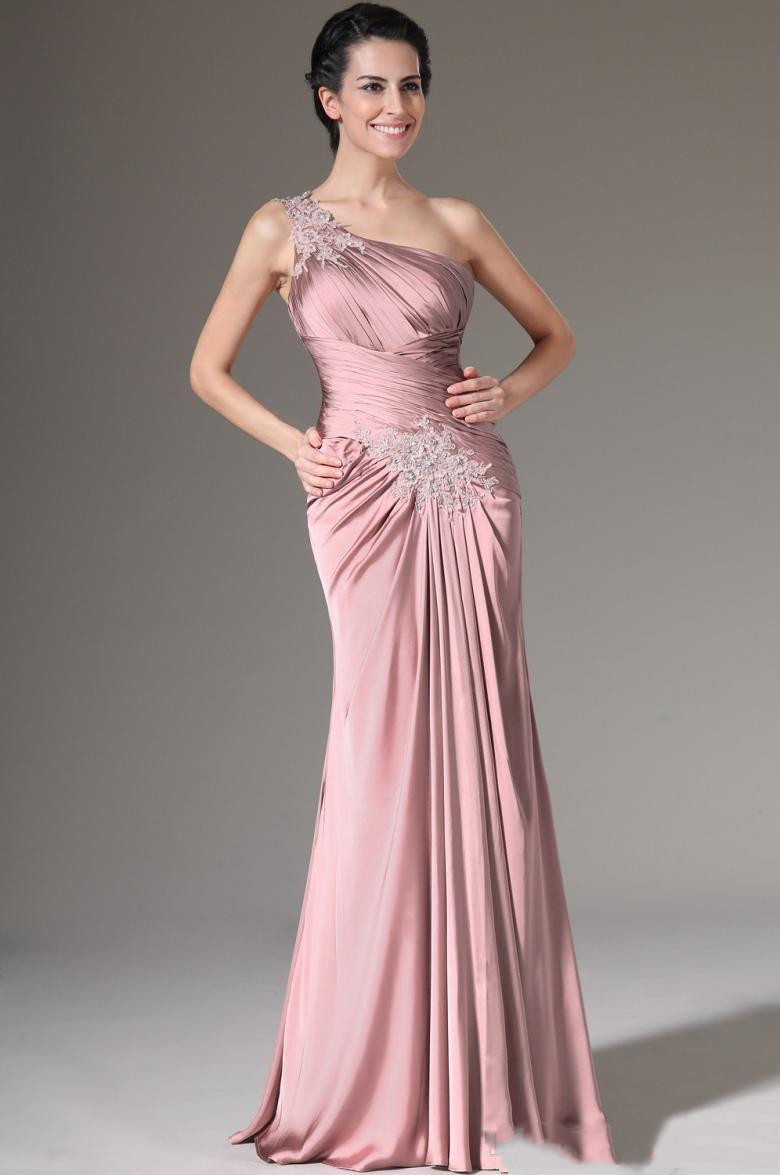 Elegant Mother of the Bride Dresses One Shoulder Evening Dress with Jacket Appliques Long Mothers Dress