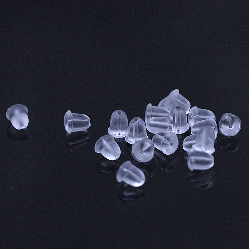 100pcs/300Pcs/1000Pcs Soft Rubber 4x4mm Earring Back Stopper For Stud Earrings DIY Jewelry Making Earring Findings Accessories
