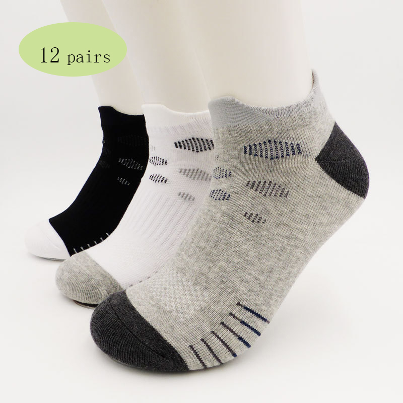 12 Pairs Men Running Socks Combed Cotton Breathable Thin Summer Socks Jogging Walking Cycling Active wear Sports, Grey
12 Pairs Men Running Socks Combed Cotton Breathable Thin Summer Socks Jogging Walking Cycling Active wear Sports, Grey