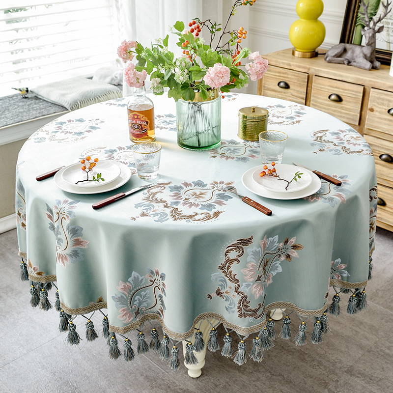 European Style Jacquard Tablecloth with Tassel for Wedding Birthday Party Round Table Cover Desk Cloth for Home Decor
European Style Jacquard Tablecloth with Tassel for Wedding Birthday Party Round Table Cover Desk Cloth for Home Decor