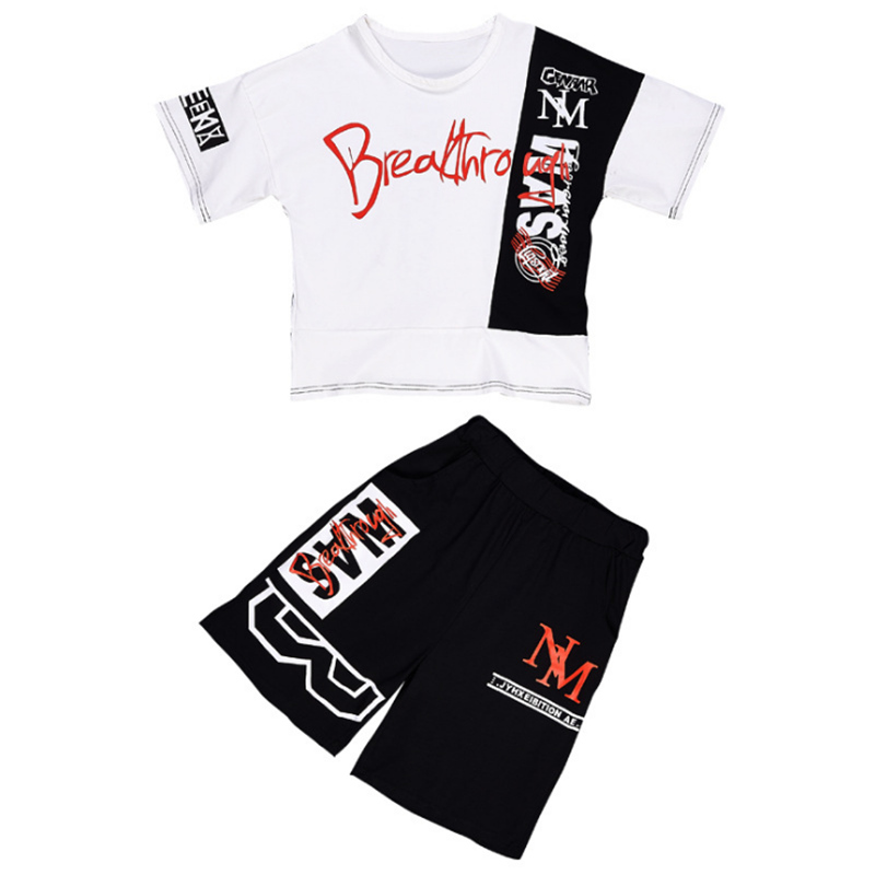 Cotton Children's Sets Infant Kids Boys Clothes Children Clothing Sets Summer Baby Girls Clothes Sports Letter T-Shirt+Shorts
