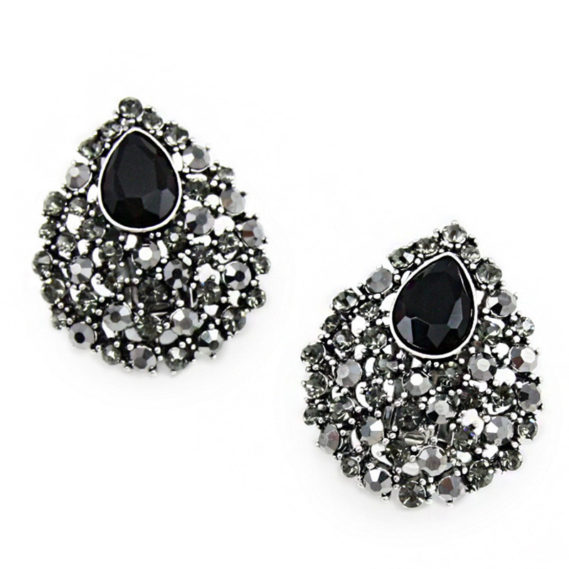 New Water Drop Black Earrings For Women Rhinestone Earrings Clip No Pierced Ear Clips wedding Bride 2020 ers-h12 
New Water Drop Black Earrings For Women Rhinestone Earrings Clip No Pierced Ear Clips wedding Bride 2020 ers-h12