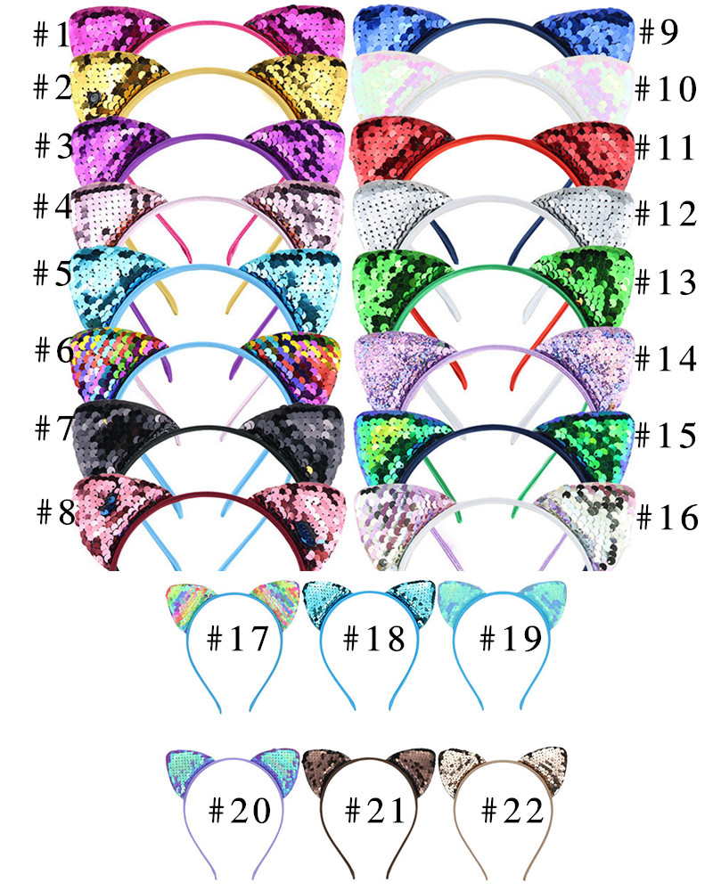 INS Cute Glitter Flip Sequins Cat Ear Hairband Girls Reversible Flip Sequined Hair Clasp Hair Hoop Kids Women Headress Party Favors D3401, 22 colors random
INS Cute Glitter Flip Sequins Cat Ear Hairband Girls Reversible Flip Sequined Hair Clasp Hair Hoop Kids Women Headress Party Favors D3401, 22 colors random