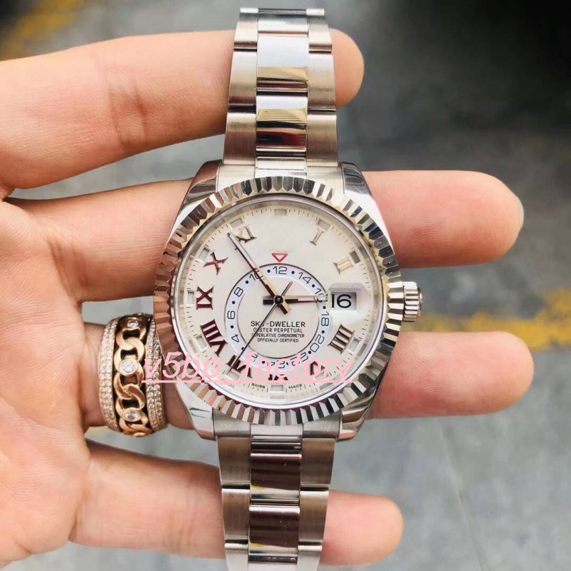Hot Selling Classic Series SKY-DWELLER 326939 42MM White Dial Sapphire Glass Stainless Steel ETA Movement Automatic Mens Watch Watches, Slivery;brown
Hot Selling Classic Series SKY-DWELLER 326939 42MM White Dial Sapphire Glass Stainless Steel ETA Movement Automatic Mens Watch Watches, Slivery;brown