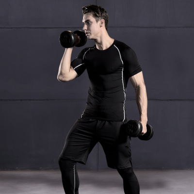 Men Summer Tracksuits Mens Designer Fitness Clothes Casual Quick Dry Running Trainning Sports Suits T-shirts + Shorts + Pants Three-piece, #1
Men Summer Tracksuits Mens Designer Fitness Clothes Casual Quick Dry Running Trainning Sports Suits T-shirts + Shorts + Pants Three-piece, #1