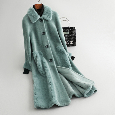 AYUNSUE Real Fur Coat Female Fashion Winter Coat Women Clothes 2019 Korean Vintage Long Wool Jacket Warm Coats 18273, Green
AYUNSUE Real Fur Coat Female Fashion Winter Coat Women Clothes 2019 Korean Vintage Long Wool Jacket Warm Coats 18273, Green
