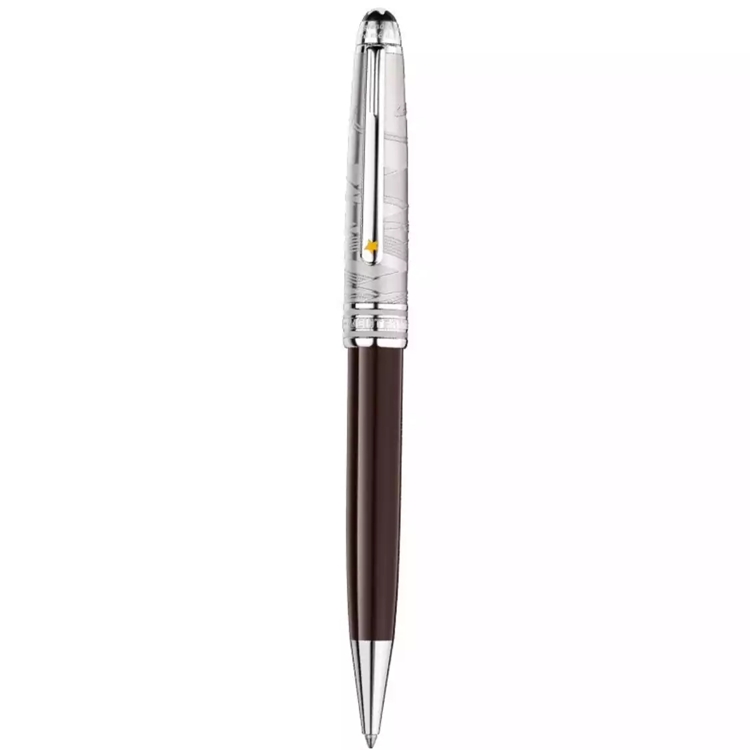 high quality Petit Prince Pilot Ballpoint Pen Fountain Pens engrave with Serial Number Office for Business Gift pen, Blue;orange
