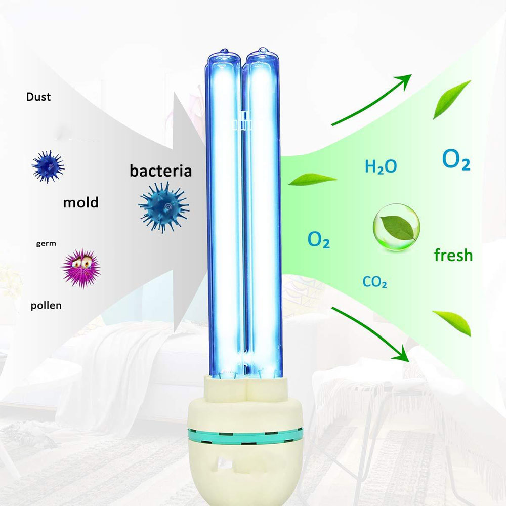 UV Lights, Germicidal Light Bulb, 15W/25W/36 Wattage Self-Ballast E27 110V/220V Screw Socket Lamp Lighting with Ozone
