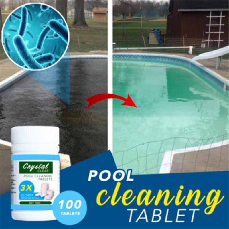 Magic Pool Cleaning Tablet Crystal Clear Pool Tablets Clear Balance Pool Maintenance Tablets Effectively Swimming Cleaner
Magic Pool Cleaning Tablet Crystal Clear Pool Tablets Clear Balance Pool Maintenance Tablets Effectively Swimming Cleaner
