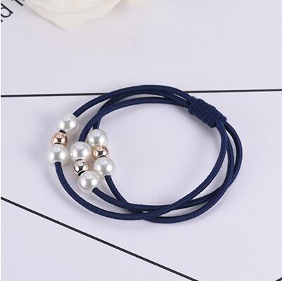 Girls Sweet Pearl Elastic Hair Bands Princess Ponytail Holder Gum For Hair Scrunchies Headband Rubber Band Kids Hair Accessories GB170