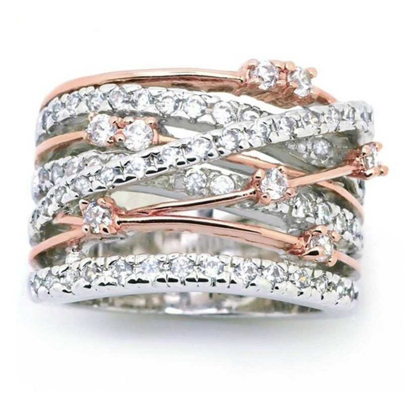 Januarysnow New Fashion Women Rose Gold/Silver Color Round Rings White Rhinestone Elegant Bridal Engagement Wedding Ring Size 5 -10 Hot Sale
Januarysnow New Fashion Women Rose Gold/Silver Color Round Rings White Rhinestone Elegant Bridal Engagement Wedding Ring Size 5 -10 Hot Sale