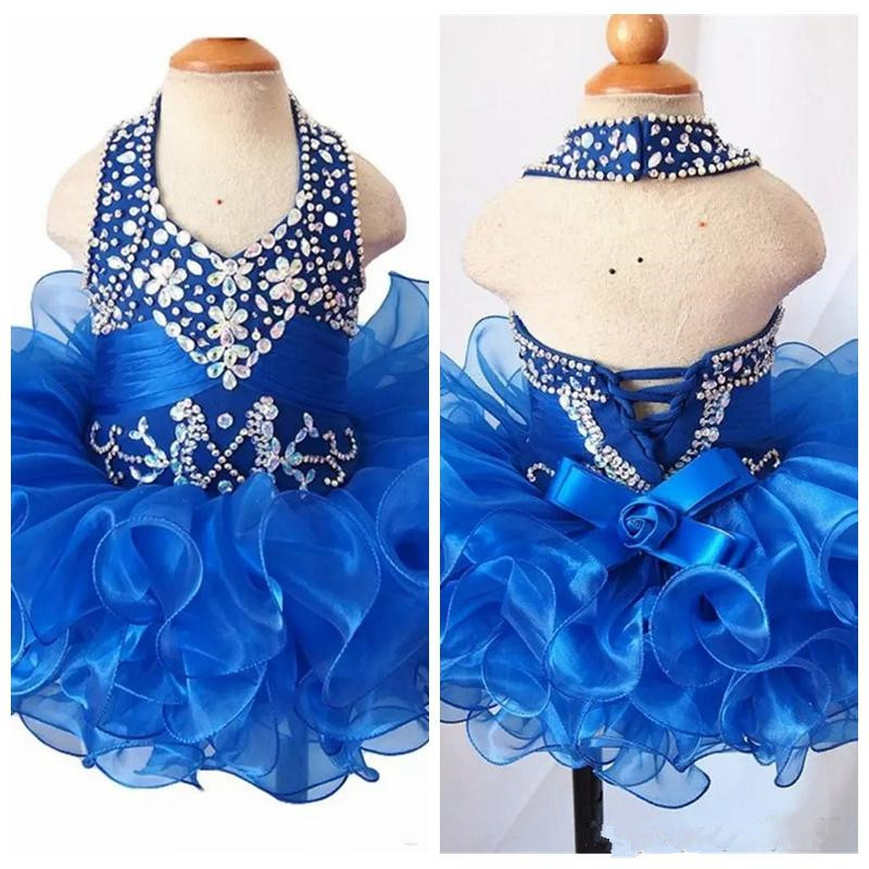 2019 Halter Girl Pageant Dresses For Baby Flower Girls Dresses Beaded Rhinestone Mini Gown Toddler Princess Ruffles Tutu Dress Infant n3, Brown
2019 Halter Girl Pageant Dresses For Baby Flower Girls Dresses Beaded Rhinestone Mini Gown Toddler Princess Ruffles Tutu Dress Infant n3, Brown