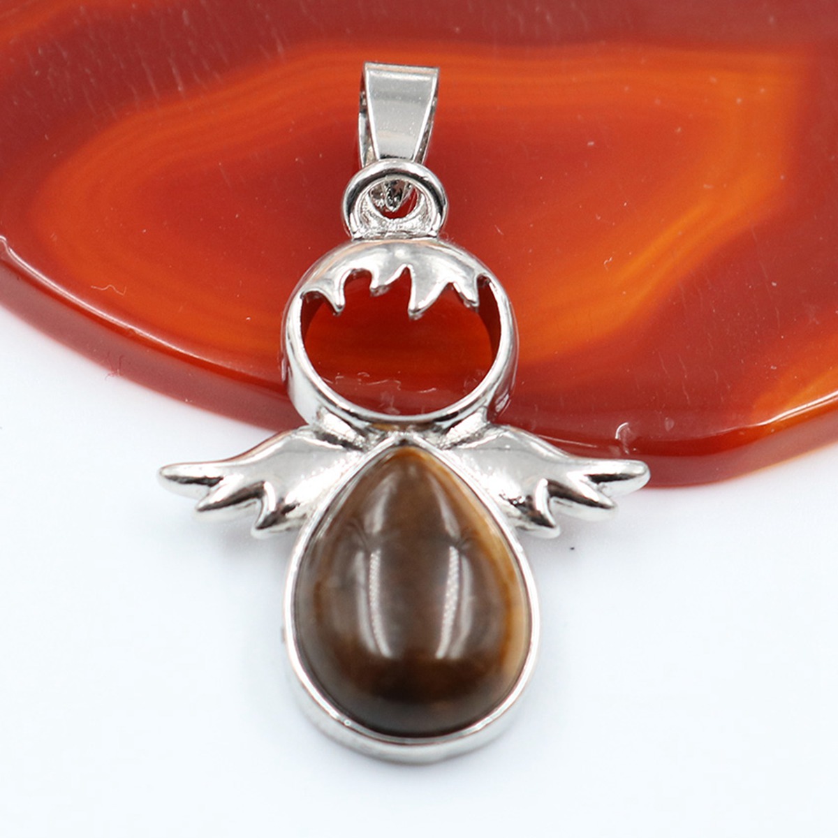 Little Girl Angel Lady Stainless Steel Pendant Necklace Commemorative Birthday Gift Jewelry