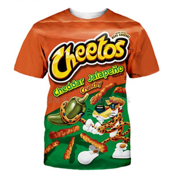 Newest Fashion Mens Womens Summer Style Hot Cheetos Funny 3D Print Casual T-Shirt XDX048, Multicolor
Newest Fashion Mens Womens Summer Style Hot Cheetos Funny 3D Print Casual T-Shirt XDX048, Multicolor