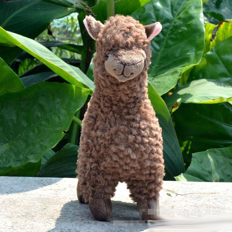 Lovely 23cm White Alpaca Llama Plush Toy Doll Stuffed Animal Dolls Japanese sheep Soft Alpacasso For Kids Birthday Christmas Gifts