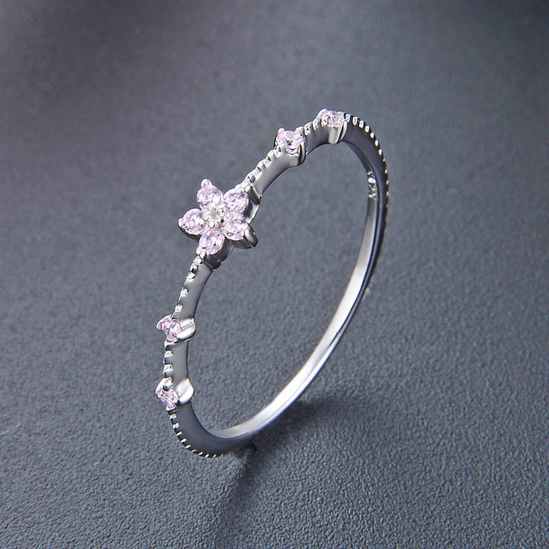 Simple and elegant Purple Pink Zircon Flower index finger rings for women Real 925 sterling Silver Sparkling party jewelry Gifts
Simple and elegant Purple Pink Zircon Flower index finger rings for women Real 925 sterling Silver Sparkling party jewelry Gifts