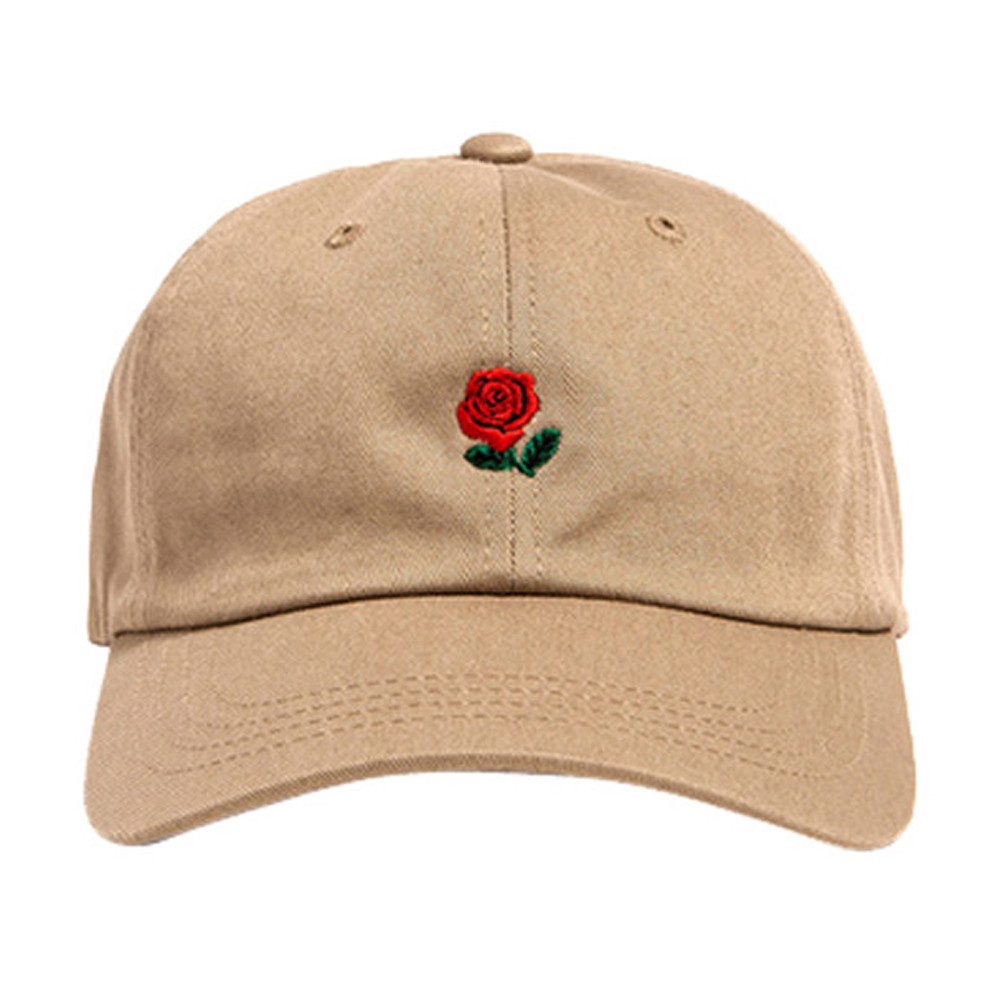 Rose embroidery baseball cap women Adjustable Snapback Cap Women rose Dad Hat Hip Hop Hat caps Journey visor Egg caps A3