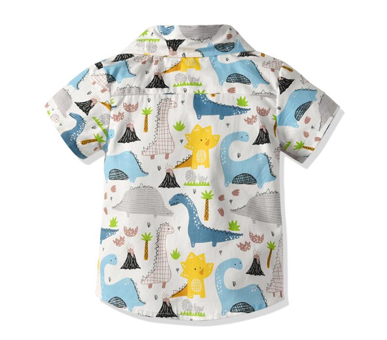 Baby Boys Shirts Short Sleeve Summer 2019 Cartoon Shirt For Boy Dinosaur Print Children Shirt Toddler Boy Child Clothes 1-6 Year, White;black
Baby Boys Shirts Short Sleeve Summer 2019 Cartoon Shirt For Boy Dinosaur Print Children Shirt Toddler Boy Child Clothes 1-6 Year, White;black