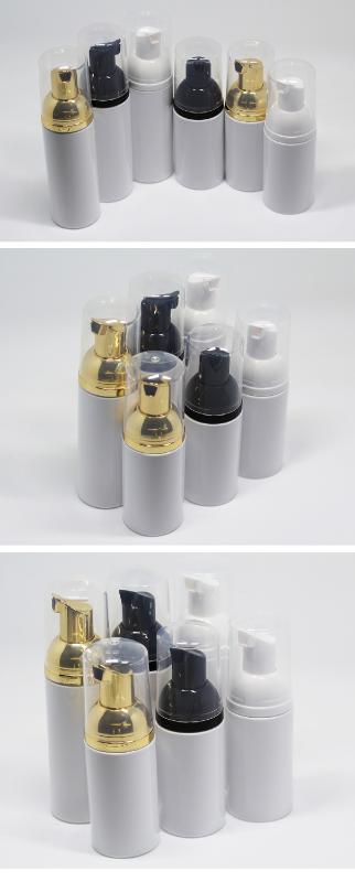 Wholesale fast 30ps 30 60ml Plastic Foamer Bottle Pump white liquid Soap Dispenser best cheapest Foam bottle with golden foamer