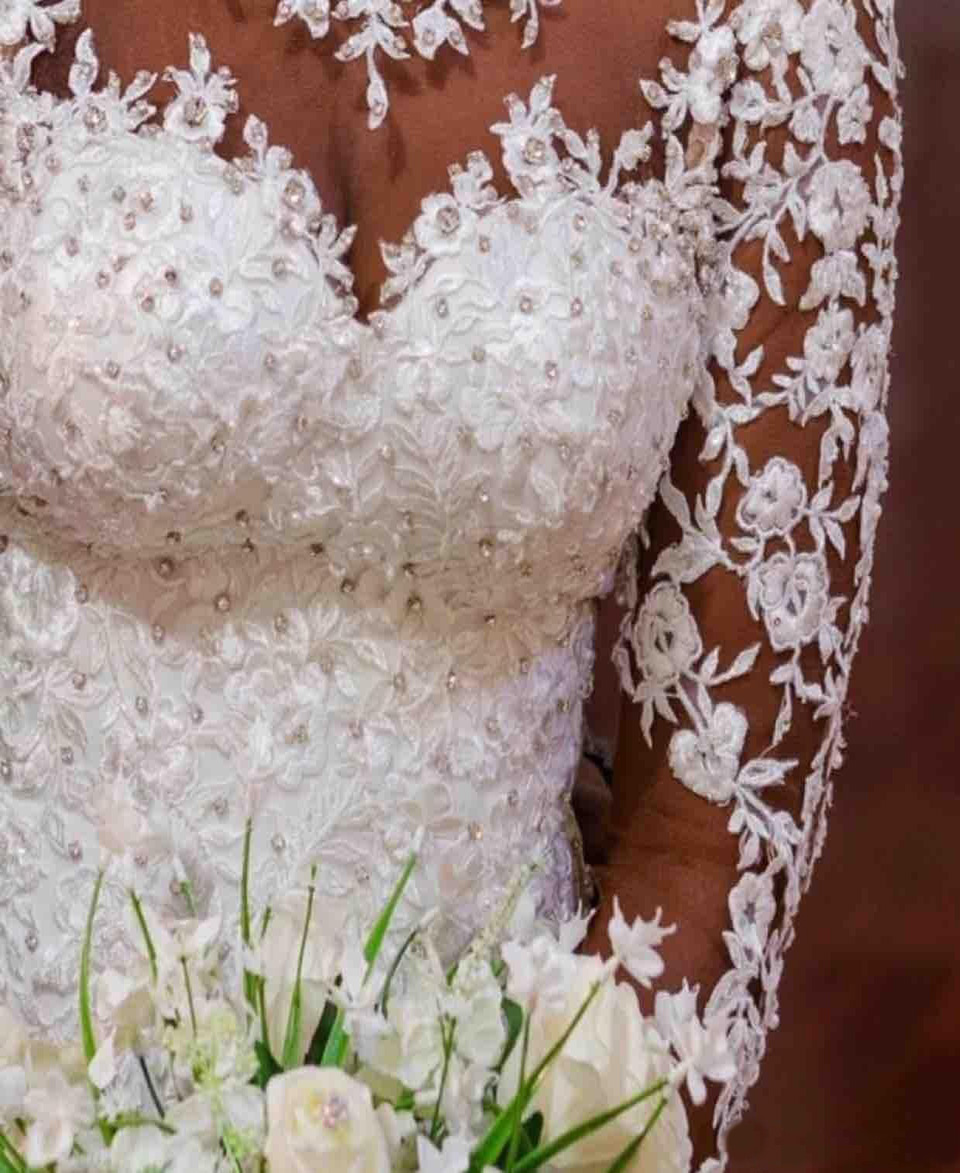 2019 Sheer Lace Appliques Long Sleeves Mermaid Wedding Dresses Beading Custom Made Bridal Gowns Formal Plus Size Vestidos De Marrage