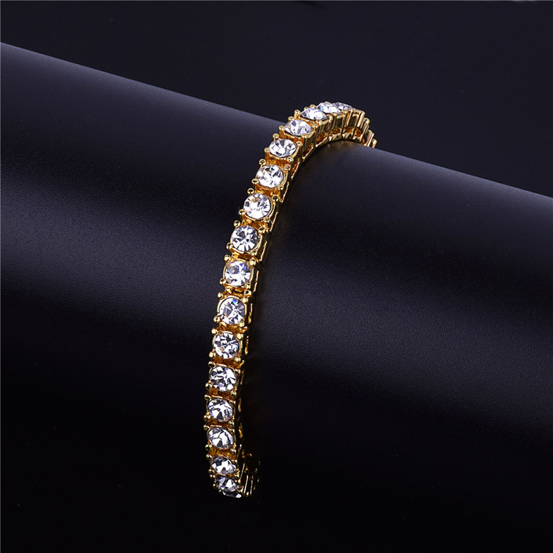 Noter Tennis Bracelets Men Boys Micro Crystal Braslet Male Hand Jewelry Charm Gold SilverColor Chain Link Braclet Armband1