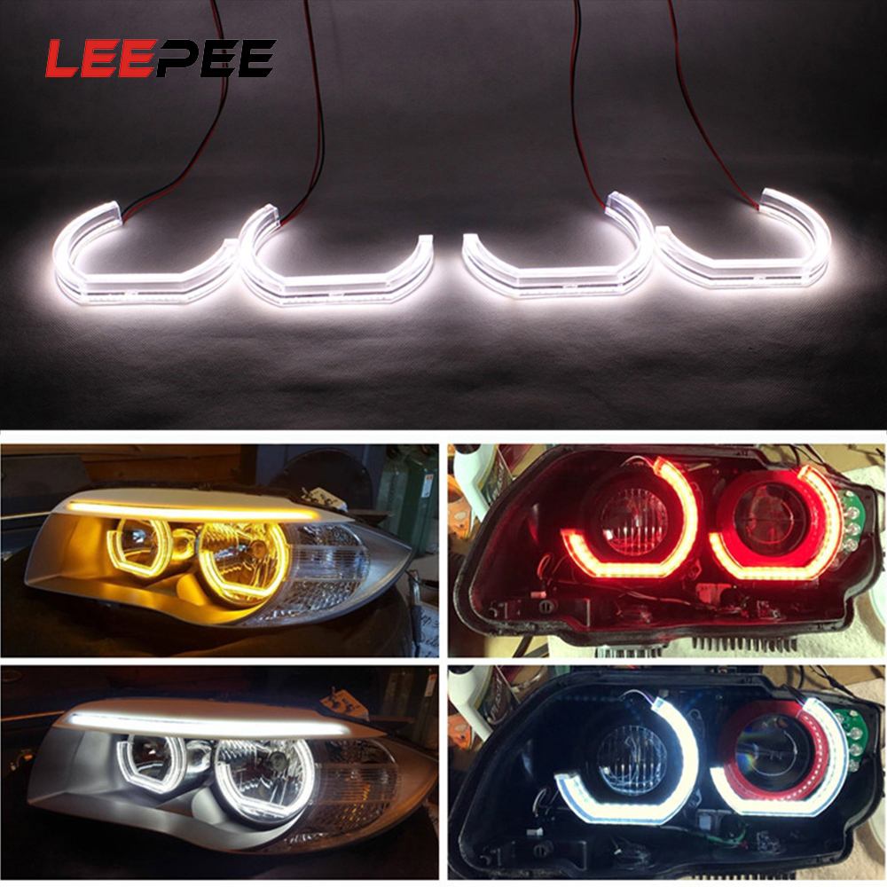 LEEPEE For E90 E92 E93 F30 F35 E60 E53 DRL Marker Lights LED Angel Eyes Car Daytime Running Light Auto Accessories
LEEPEE For E90 E92 E93 F30 F35 E60 E53 DRL Marker Lights LED Angel Eyes Car Daytime Running Light Auto Accessories