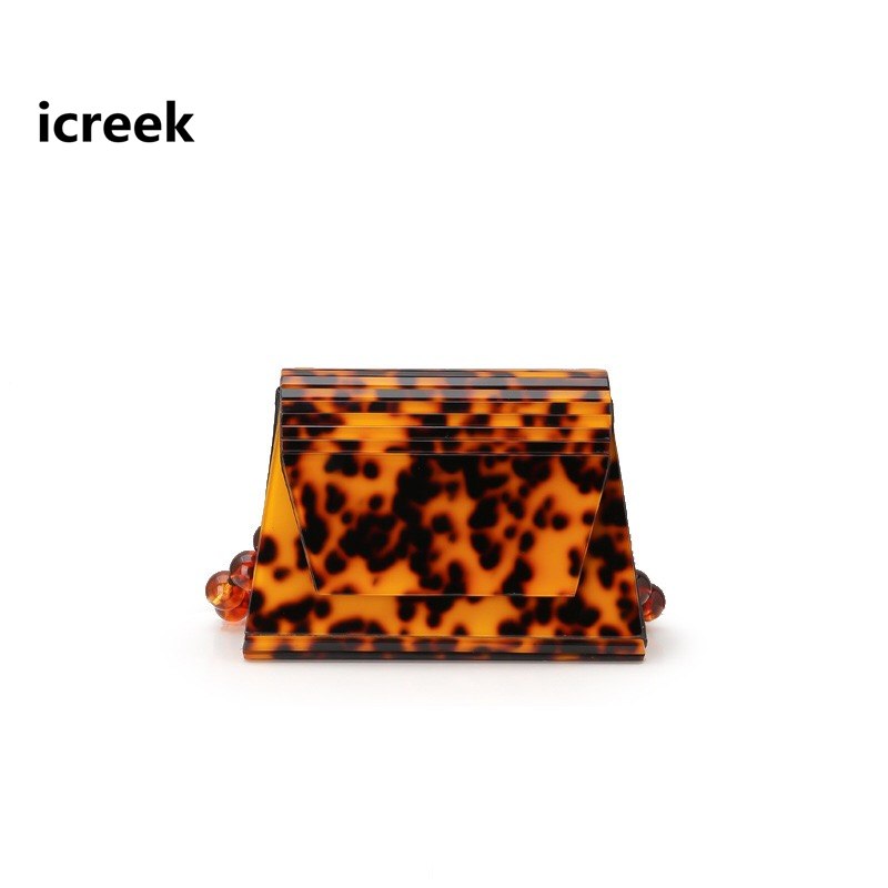 New cross body Tote fashion women acrylic evening bags lepoard beading chains handbags cutei wedding casual clutch purses, As pic
New cross body Tote fashion women acrylic evening bags lepoard beading chains handbags cutei wedding casual clutch purses, As pic