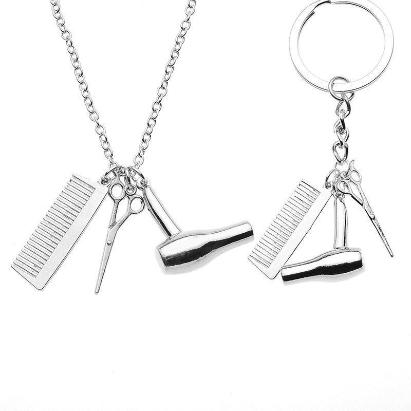 Fashion Hairdresser Tool Set Hair Dryer/Scissor/Comb Pendant Necklaces&keychain Alloy Material For Unisex Fashion Jewelry Bijoux
Fashion Hairdresser Tool Set Hair Dryer/Scissor/Comb Pendant Necklaces&keychain Alloy Material For Unisex Fashion Jewelry Bijoux