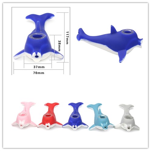 New Dolphin Silicone Pipes Portable Hand Pipe With Glass Bowl Hookah Bong 5 Colors Smoking Spoon Pipe Accessories Shisha
New Dolphin Silicone Pipes Portable Hand Pipe With Glass Bowl Hookah Bong 5 Colors Smoking Spoon Pipe Accessories Shisha
