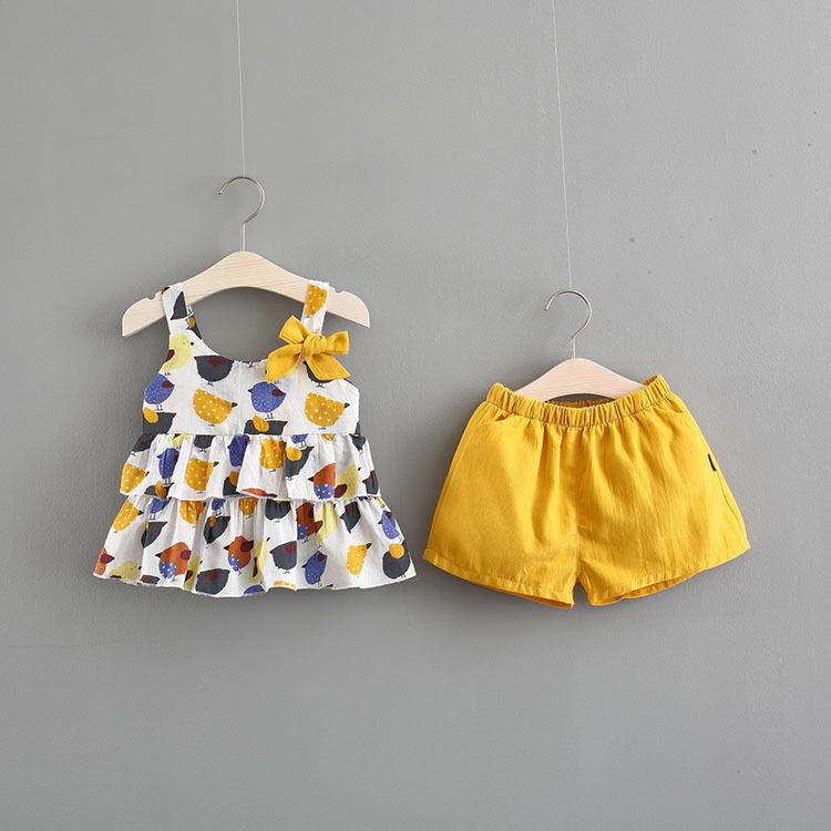 Summer new baby girl flroal printed bow vest+solid short pants clothing set cute girls clothing cotton clothing sets kdis sets, White
Summer new baby girl flroal printed bow vest+solid short pants clothing set cute girls clothing cotton clothing sets kdis sets, White