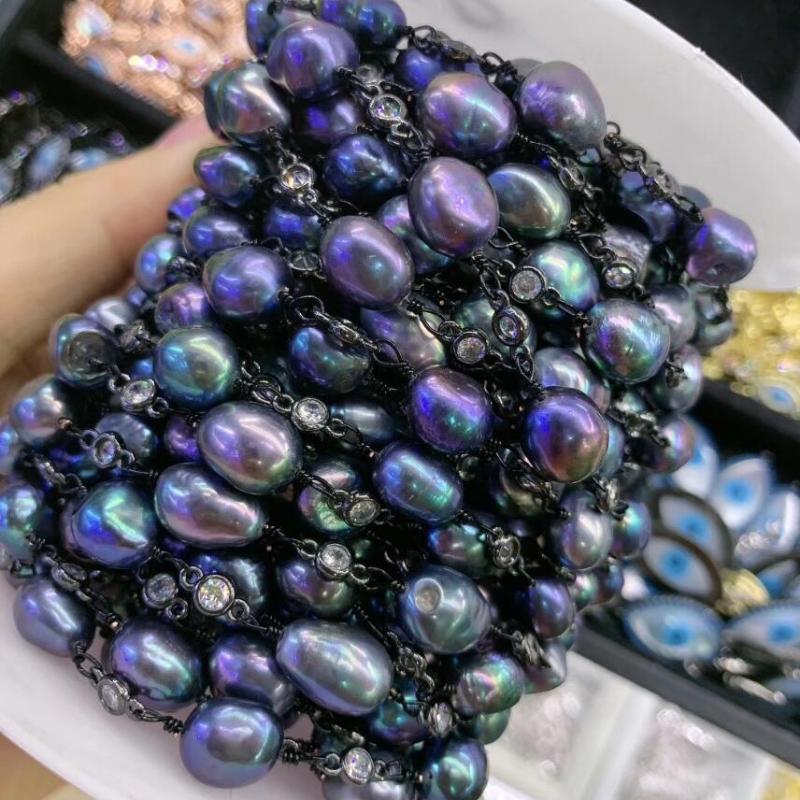 Newest hot sale natural freshwater pearl CZ chain Gorgeous original pearl rosary beads chain for necklace,cz rosary chains
Newest hot sale natural freshwater pearl CZ chain Gorgeous original pearl rosary beads chain for necklace,cz rosary chains