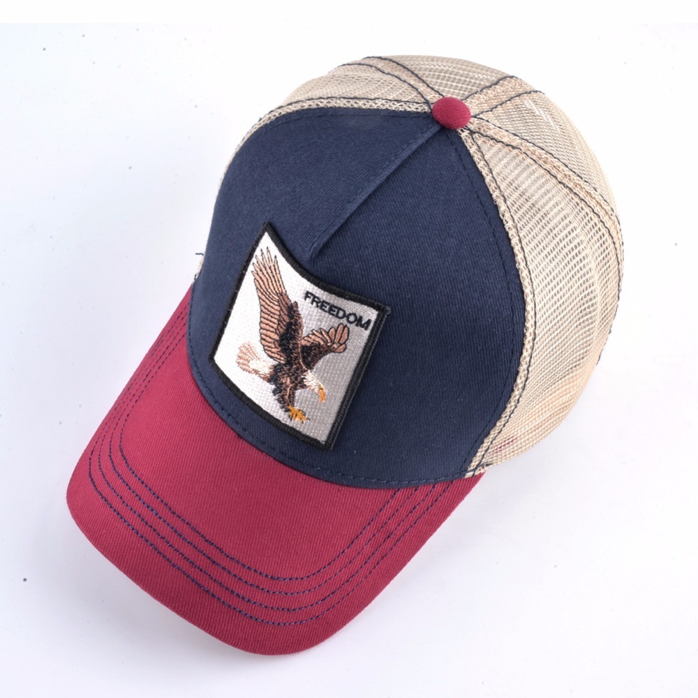Fashion Animals Embroidery Baseball Caps Men Women Snapback Hip Hop Hat Summer Breathable Mesh Sun Gorras Unisex Streetwear Bone D19011502