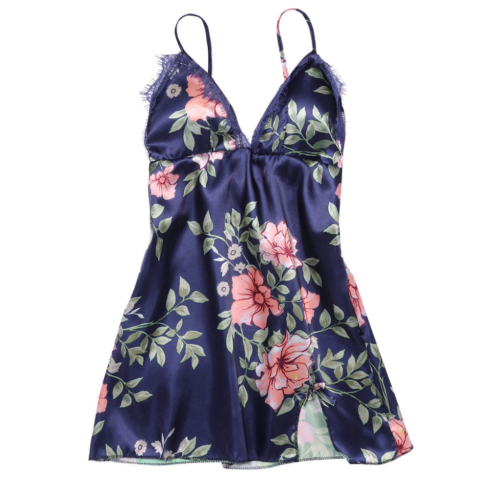 Sexy Flower Lace Sleepwear Lingerie Temptation Underwear Jumpsuit Sleeveless Vneck Women Lace sleepwear %8