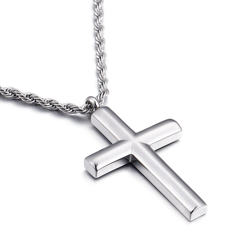 Classic Cross Pendants Necklace Jewelry Stainless Steel Gold Plated Men Women Lover Gift Religious Jewelry