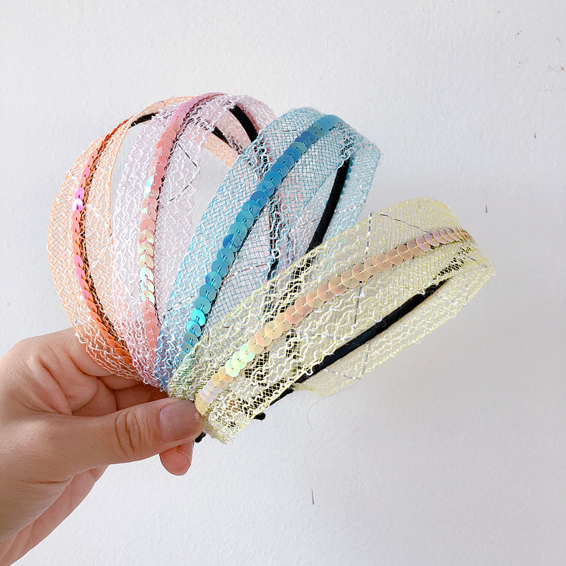 2020 New Korean Style Girl Headbands Cute Simple Sequins Yarn Summer Hairbands for Children Fashion Hair Accessories
2020 New Korean Style Girl Headbands Cute Simple Sequins Yarn Summer Hairbands for Children Fashion Hair Accessories