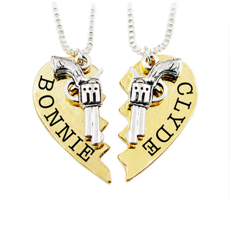 Gun Partner Necklace Broken Heart Pendant Chain Couple Jewelry Mens Womens Couple Necklace
Gun Partner Necklace Broken Heart Pendant Chain Couple Jewelry Mens Womens Couple Necklace